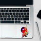 Anime Red Figure Gun Holographic Stickers