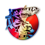Anime Samurai Red Circle Holographic Stickers - Holographic stickers | STICK IT UP