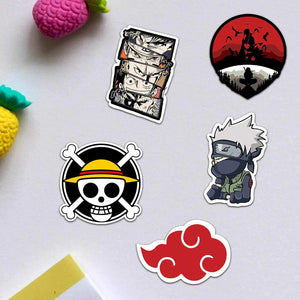 Anime Sticker Pack [5 sticker] waterproof vinyl decal for laptop, bike, car & bottle