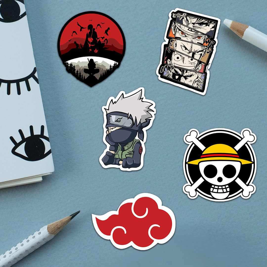 Anime Sticker Pack [5 sticker] - Sticker Packs | STICK IT UP