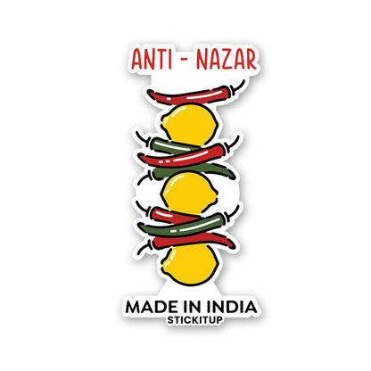 Anti Nazar Sticker waterproof vinyl decal for laptop, bike, car & bottle