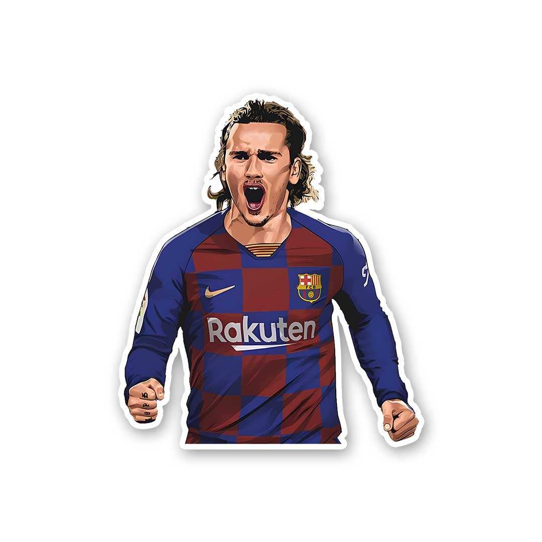 Antoine Griezmann Sticker waterproof vinyl decal for laptop, bike, car & bottle