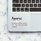 Aquarious Sticker waterproof vinyl decal for laptop, bike, car & bottle