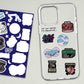 Aquarius Mini Stickers Sheet waterproof vinyl decal for laptop, bike, car & bottle