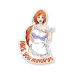 Are You Hungry Sticker waterproof vinyl decal for laptop, bike, car & bottle