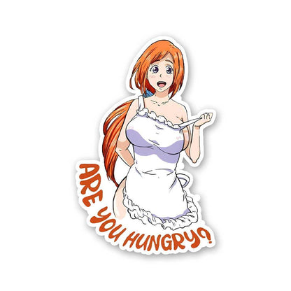 Are You Hungry Sticker waterproof vinyl decal for laptop, bike, car & bottle