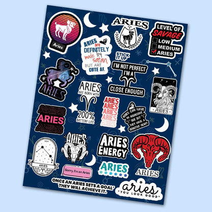 Aries Mini Stickers Sheet - STICK IT UP