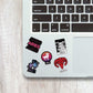 Aries Mini Stickers Sheet waterproof vinyl decal for laptop, bike, car & bottle