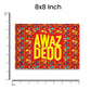 AWAZ DEDO Bumper Sticker waterproof vinyl decal for laptop, bike, car & bottle