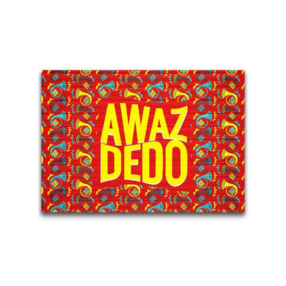 AWAZ DEDO Bumper Sticker waterproof vinyl decal for laptop, bike, car & bottle