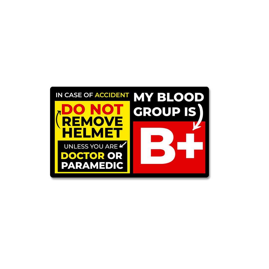 B Positive Sticker waterproof vinyl decal for laptop, bike, car & bottle