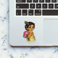 Baby Krishna With Lotus Glitter Sticker - Glitter Stickers | STICK IT UP