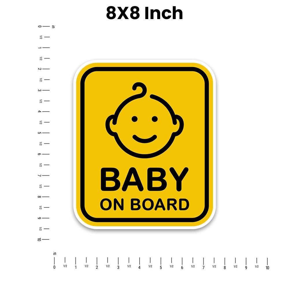 Baby On board 2.0 Bumper Sticker waterproof vinyl decal for laptop, bike, car & bottle