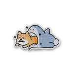 Baby Shark Glitter Sticker waterproof vinyl decal for laptop, bike, car & bottle