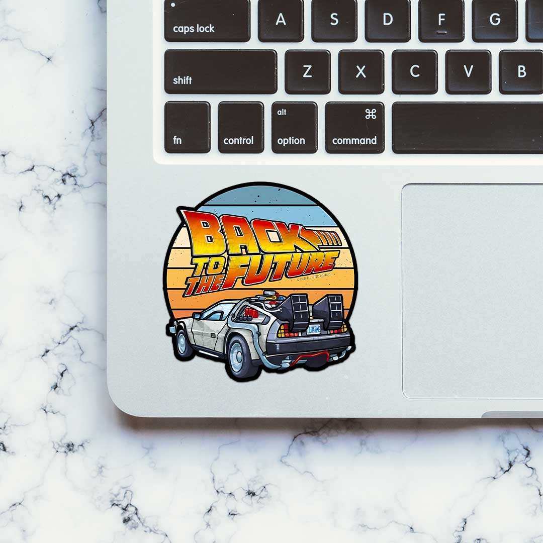 Back To The Future Sticker waterproof vinyl decal for laptop, bike, car & bottle