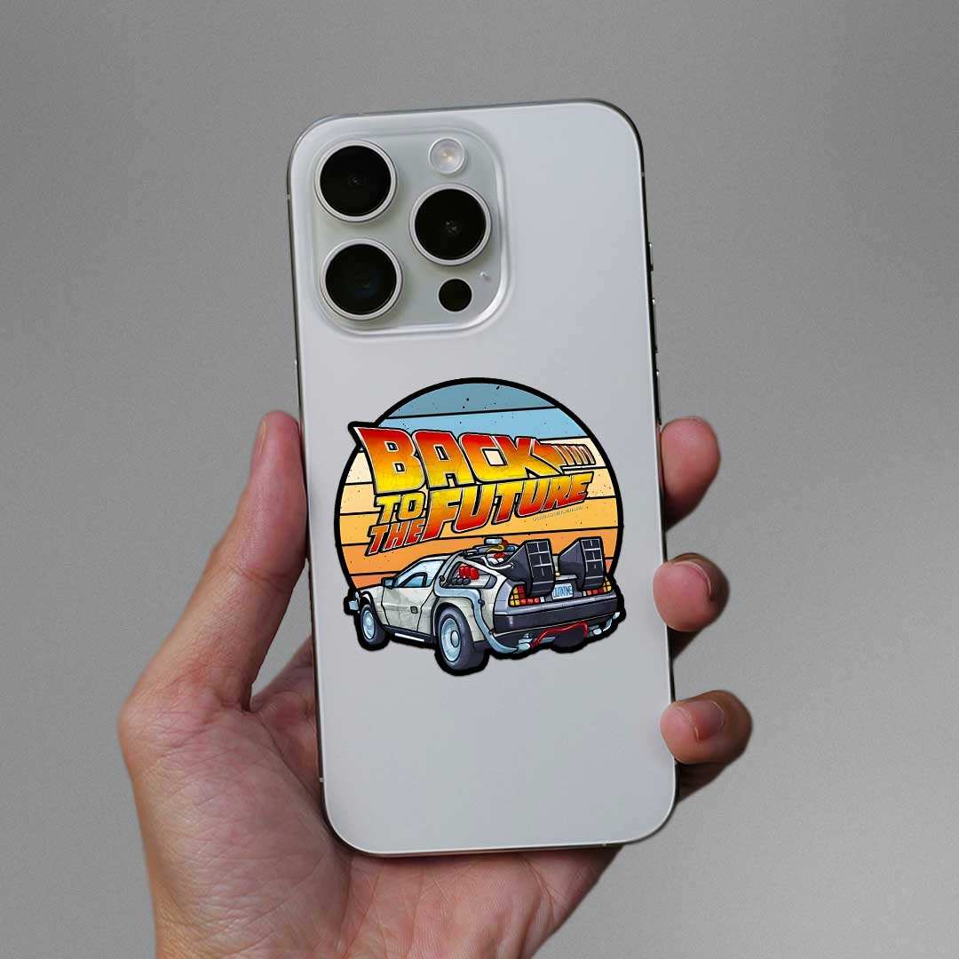 Back To The Future Sticker waterproof vinyl decal for laptop, bike, car & bottle