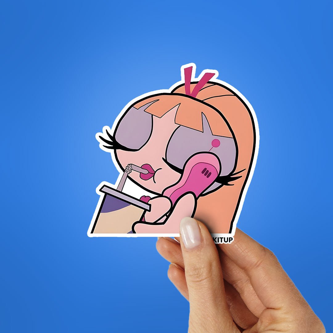 BAD BLOSSOM Sticker waterproof vinyl decal for laptop, bike, car & bottle