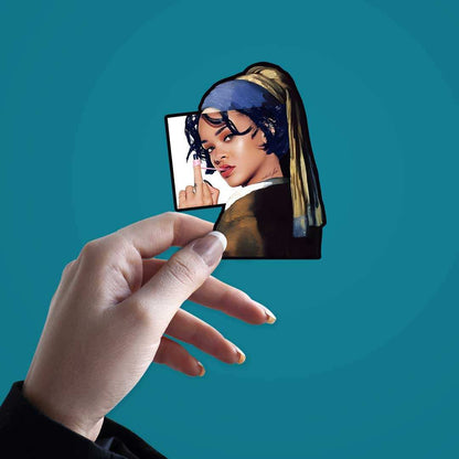 Bad Gal Ri Sticker waterproof vinyl decal for laptop, bike, car & bottle