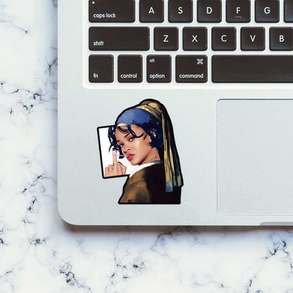 Bad Gal Ri Sticker waterproof vinyl decal for laptop, bike, car & bottle