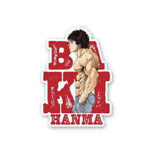Baki 0.1 Sticker waterproof vinyl decal for laptop, bike, car & bottle