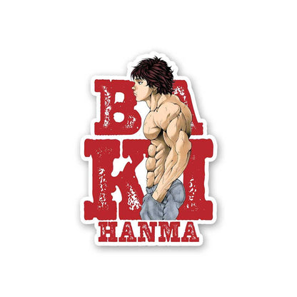Baki 0.1 Sticker waterproof vinyl decal for laptop, bike, car & bottle