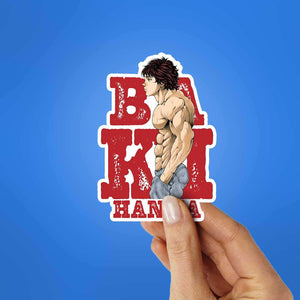 Baki 0.1 Sticker waterproof vinyl decal for laptop, bike, car & bottle