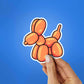 Balloon Dog Sticker waterproof vinyl decal for laptop, bike, car & bottle