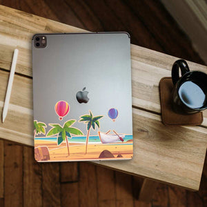 Beach Infinity Sticker waterproof vinyl decal for laptop, bike, car & bottle