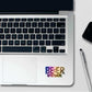 Beer - o - clock Holographic Stickers waterproof vinyl decal for laptop, bike, car & bottle