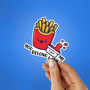 Belong With Me Sticker waterproof vinyl decal for laptop, bike, car & bottle