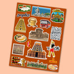 Bengaluru Mini Sticker Sheet waterproof vinyl decal for laptop, bike, car & bottle