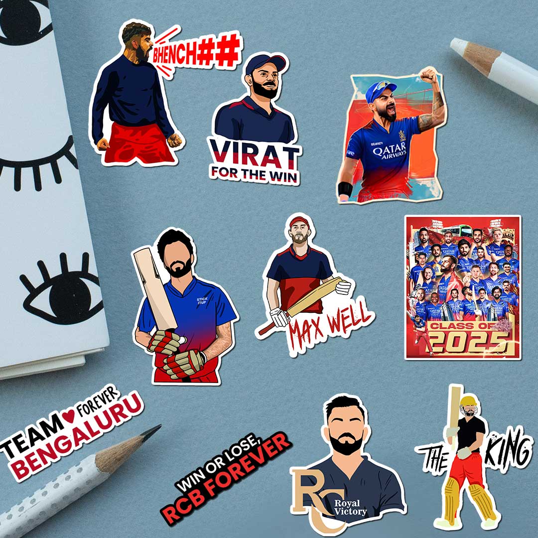 Bengaluru Sticker Pack [20 Sticker] waterproof vinyl decal for laptop, bike, car & bottle