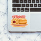 BERLINER Sticker waterproof vinyl decal for laptop, bike, car & bottle