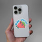 Berry Stressed Sticker waterproof vinyl decal for laptop, bike, car & bottle