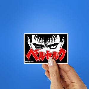 Berserk 1.0 Sticker waterproof vinyl decal for laptop, bike, car & bottle