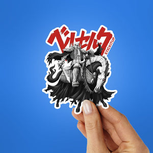 BERSERK SKULL KNIGHT Sticker waterproof vinyl decal for laptop, bike, car & bottle