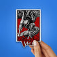 Berserker Black Glitter Sticker waterproof vinyl decal for laptop, bike, car & bottle