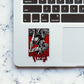 Berserker Black Glitter Sticker waterproof vinyl decal for laptop, bike, car & bottle