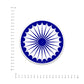 Bharat Chakra Bumper Sticker waterproof vinyl decal for laptop, bike, car & bottle