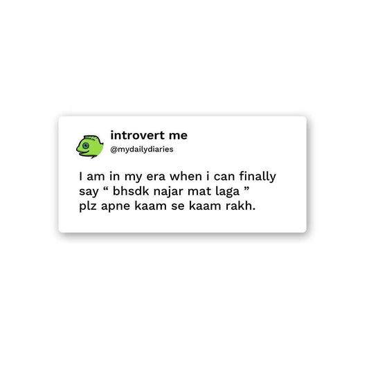 Bhsdk Najar Mat Laga Sticker - STICK IT UP