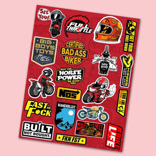 Bike Mini Sticker Sheet - STICK IT UP