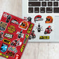 Bike Mini Sticker Sheet waterproof vinyl decal for laptop, bike, car & bottle