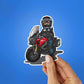 Biker Boy Sticker waterproof vinyl decal for laptop, bike, car & bottle