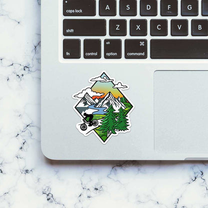 Biker In Wild Sticker - STICK IT UP