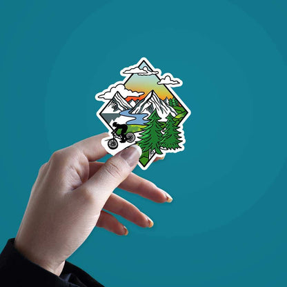 Biker In Wild Sticker - STICK IT UP