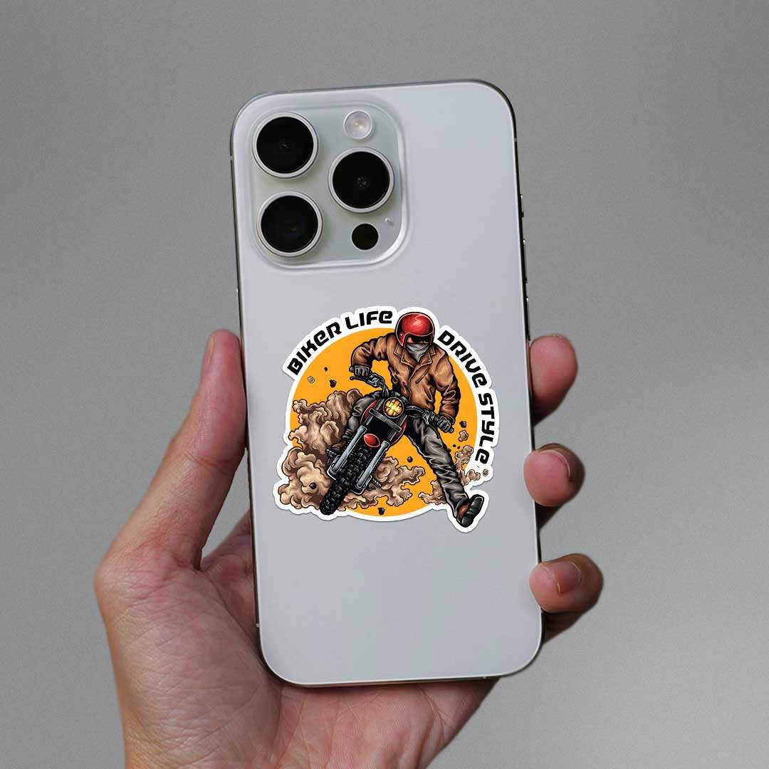 Biker Life Drive Style Sticker - STICK IT UP