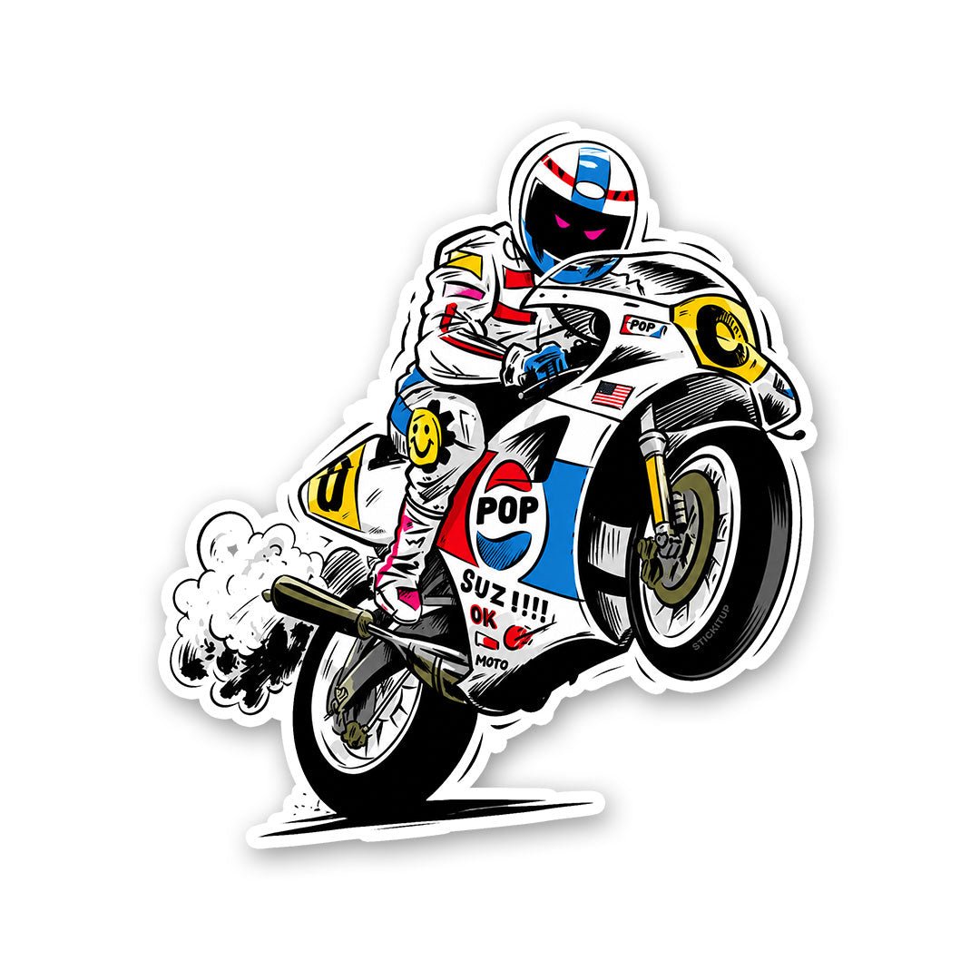 Biker Race Sticker - Stickers | STICK IT UP