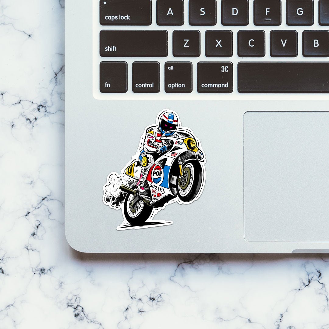 Biker Race Sticker - Stickers | STICK IT UP