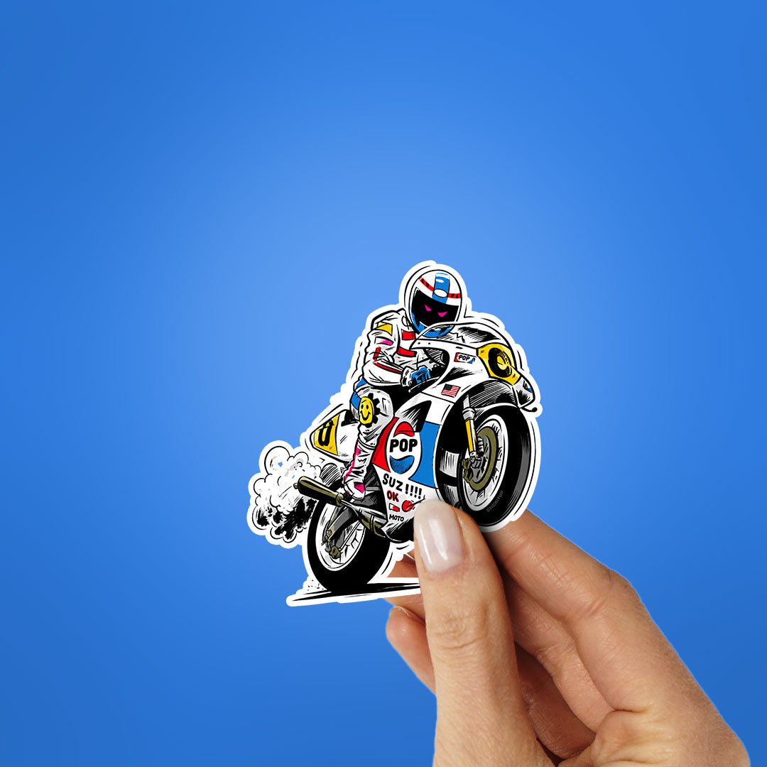 Biker Race Sticker - Stickers | STICK IT UP
