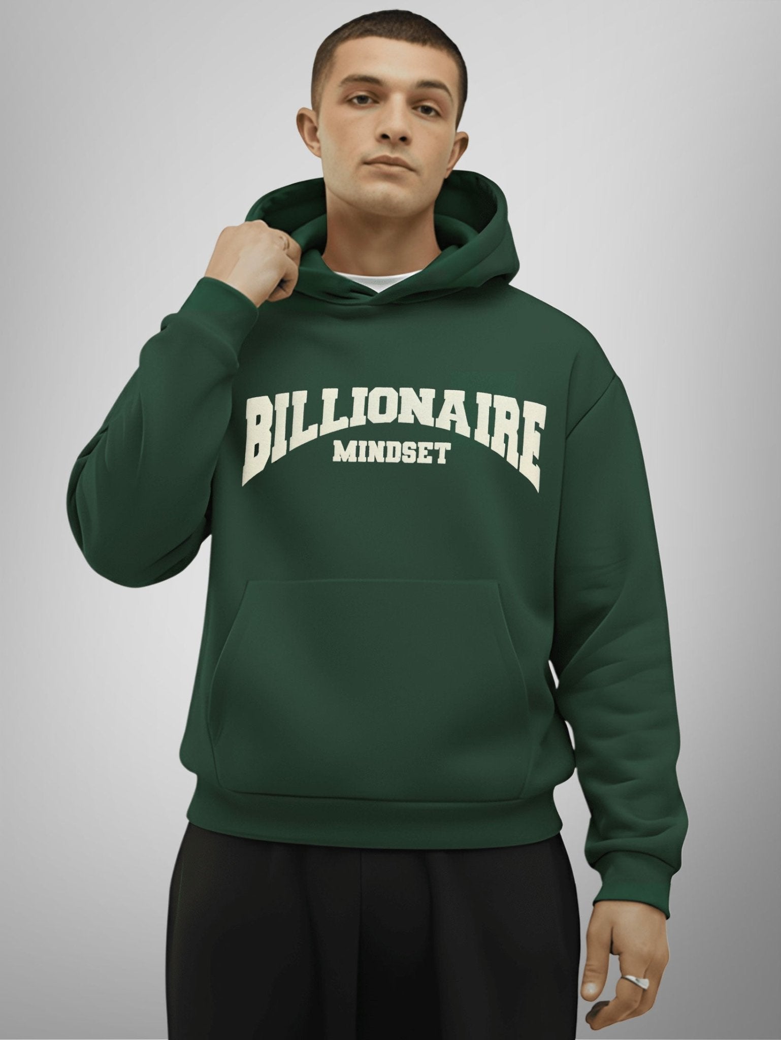BILLIONAIRE MINDSET HOODIE - Premium oversized clothing by STICK IT UP